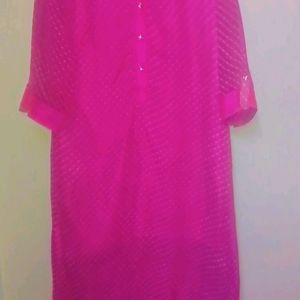 Beautiful Pink Kurti For Girls