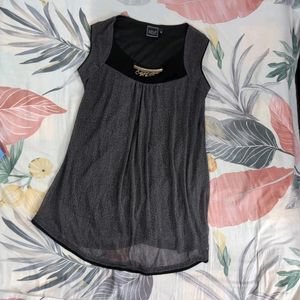 Charcoal Shimmery Chic Top ♡