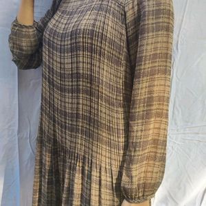 Brown Smesh Dress