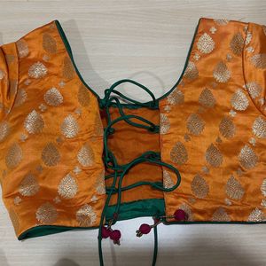 Brand new Fabindia Silk Lahanga Choli Dupatta4-6yr