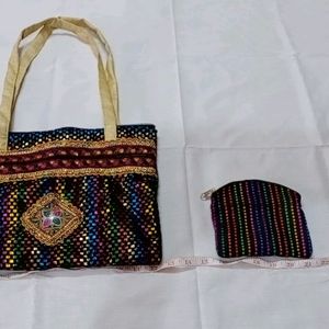 Self Stitched Hand Bag And Purse