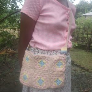 Crochet Cross-Body Bag🎀