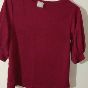 Dark Red Colour Top♥️