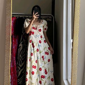 Cherry Print Dress