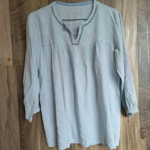 Sky Blue Tunic Top