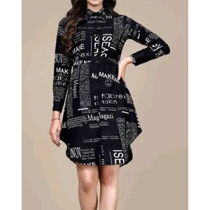 Women Shurt Paper Printed Shirt