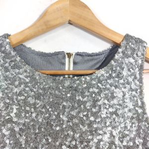 Grey Sequence Sleeveless Top (Women's)