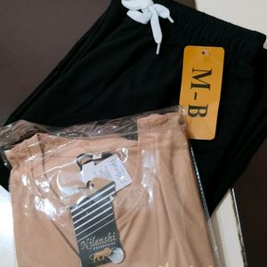 Women Trousers Plazza And Tshirt Pair