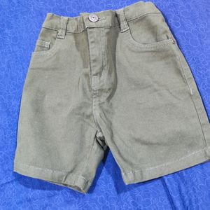 Babyhug Olive Green Shorts 3-6 Years