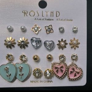 Pack Of 12 Hools Earrings