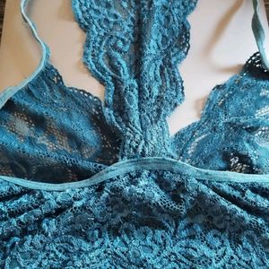 Net Bralette - Buy Dark Teal & Grey Is Free