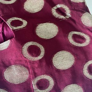 Colourful Maroon Silk Blouse For Sale🤩🤩