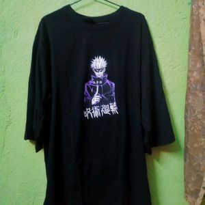 Gojo Satoru/Jujutsu Kaisen Anime Black Tshirt