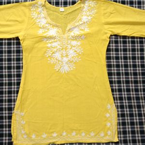 Chikankari Short Kurti