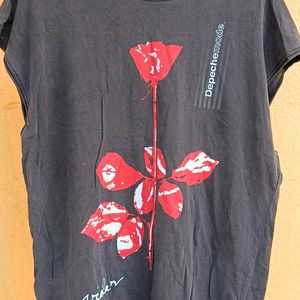 Forever21 Depeche Mode 80s Violator Rose Muscle T