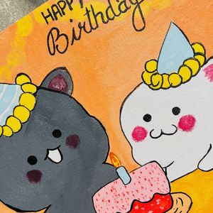 Happy Birthday Canvas Painting