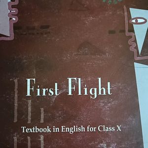 Book Of Class 10 English First Flight