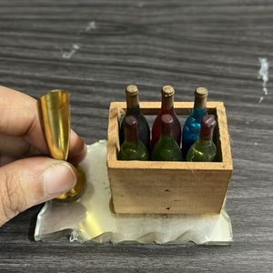 Beaujolais Bottle Pen Stand Miniature