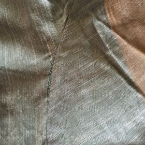 Very Unique Colour Ghicha Silk With Blouse