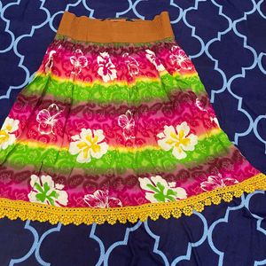 Summer Skirt Pure Cotton Beautiful Print