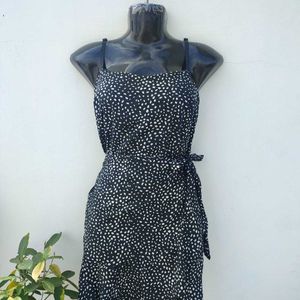 Black Wrap Up Dress