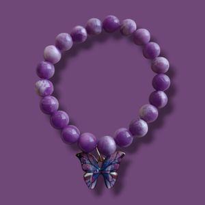 Purple Butterfly Bracelet