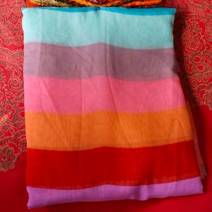 Multicolour Georgette Saree For Women