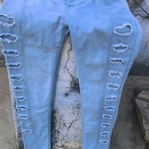 Light Blue Designer  Stylish Jeans