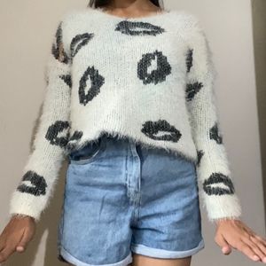 Fur Crop sweater Women