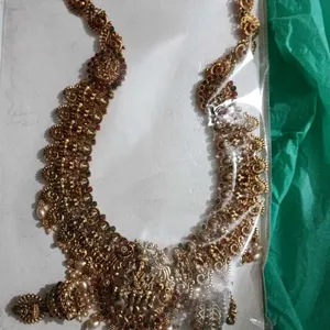 Antique Lakshmi Devi jewellery pearl set