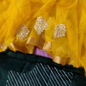 😍Price Drop! Organza Saree With Zari Work Sale 😍