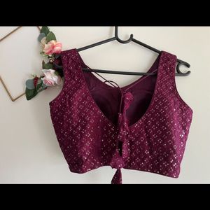 Purple Sequin Blouse