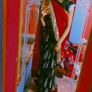 Combo Of 2 Red Saree