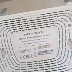 Mercury Wifi ROUTER with Adaptor Working