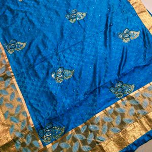 Full Shinning Maggam Work Georgette Saree