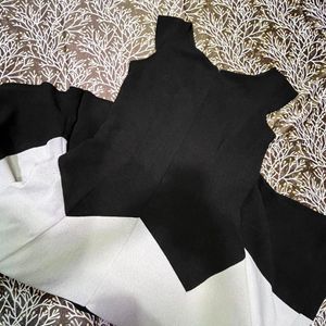 Black And White Party Wear Dress