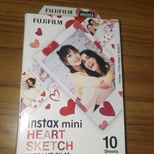 Instax Mini Heart Sheets