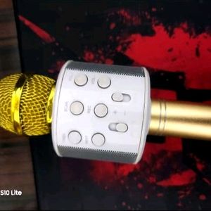 Golden Colour Bluetooth Speaker With Microphone