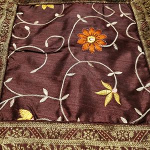 SALE DIWALI 16"x16" SILK EMBR CUSHION COVER @199