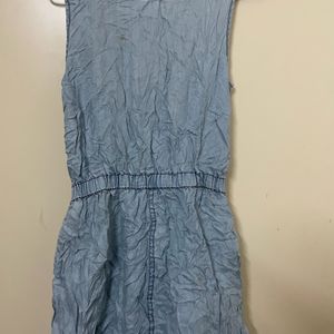 Denim Tank Romper Playsuit