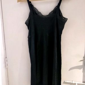 Beautiful Black Satin Slip