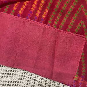 Mixed Colour Bandhani Saree