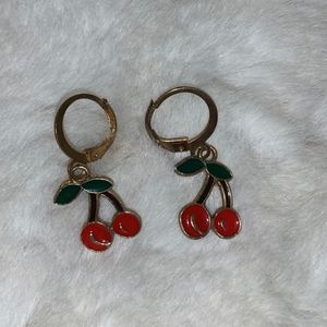 cherry earrings