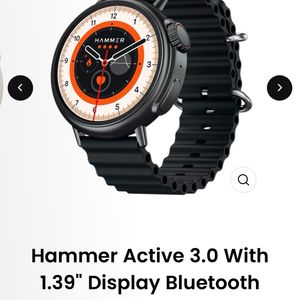 New Hammer Active 3.0 Metallic Black Smartwatch