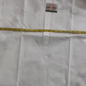 Authentic Lucknowi Gents Kurta In White Colour