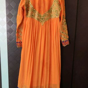 Orange Anarkali