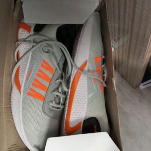 Sports Men Sneakers (Grey Orange)FK999