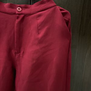 Maroon coloured trouser❤️