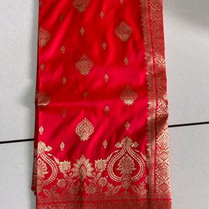 Red Art Silk Saree For Women