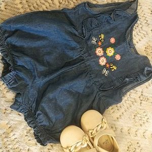 Denim Romper